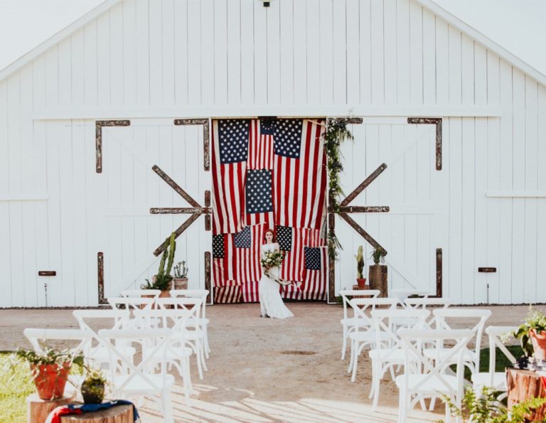 The Land of the Free-Spirited + Home of the Brave: Americana Wedding Inspiration